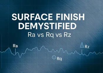 Surface Finish Demystified: Ra vs Rq vs Rz (Practical Guide)