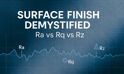 Surface Finish Demystified: Ra vs Rq vs Rz (Practical Guide)