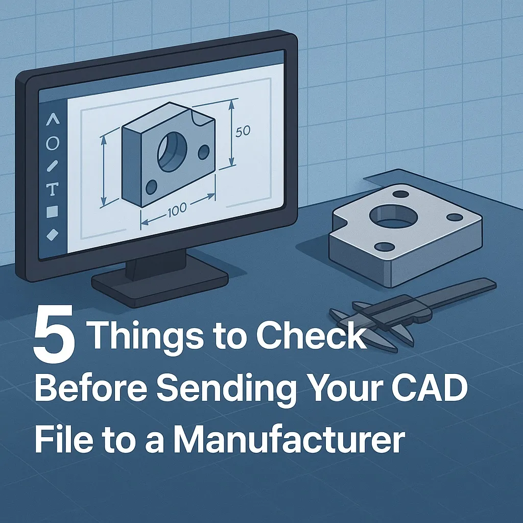 Five Things to Check Before Sending Your CAD File to a Manufacturer