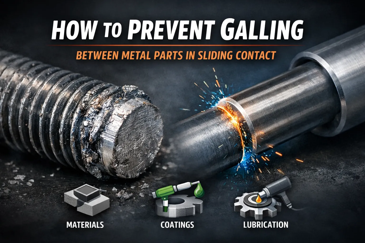 How to Minimize Galling Between Metal Surfaces in Repeated Sliding Contact