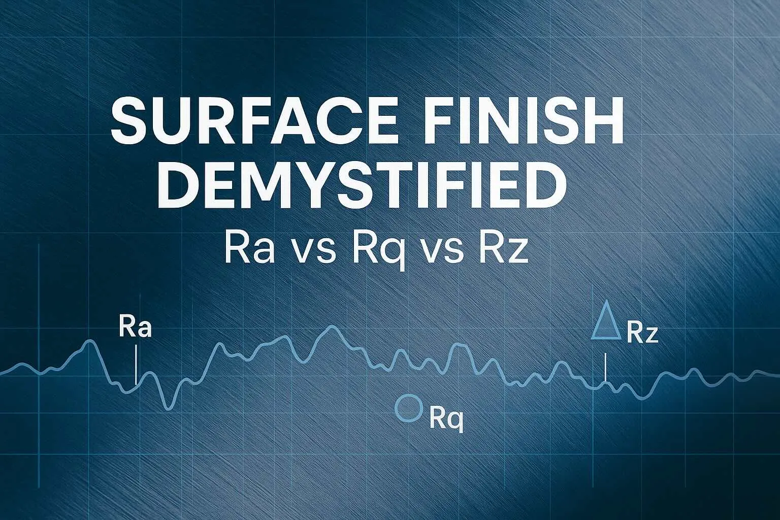 Surface Finish Demystified: Ra vs Rq vs Rz (Practical Guide)
