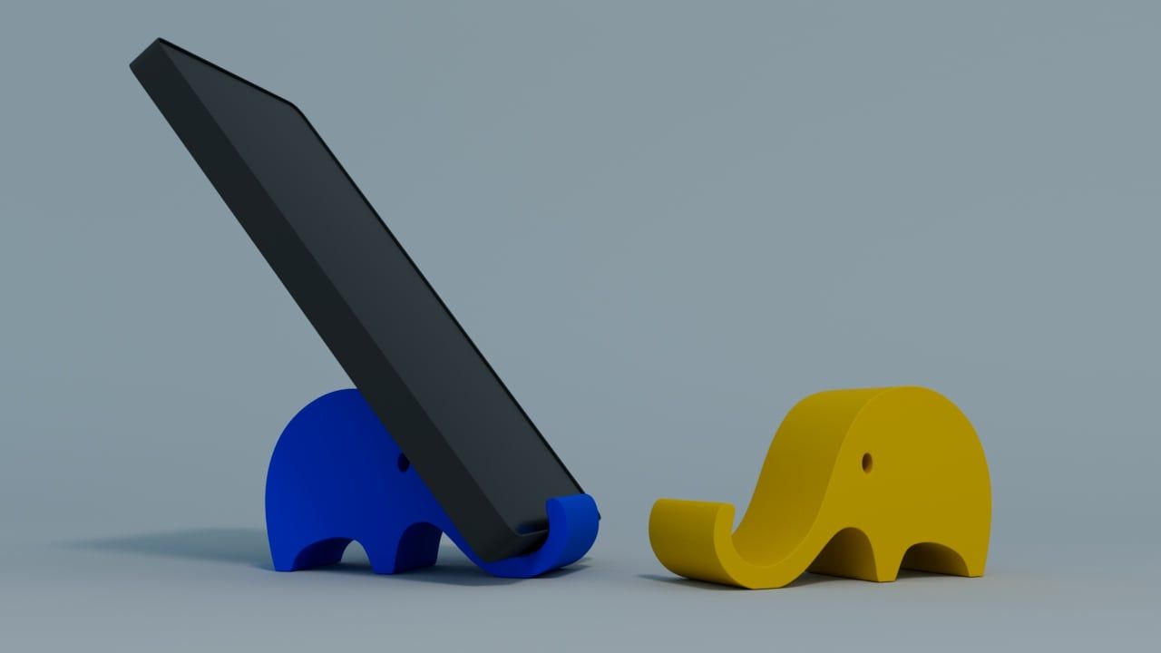 Elephant mobile holder