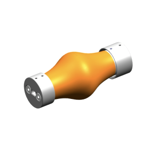 universal shaft coupling with long travel range