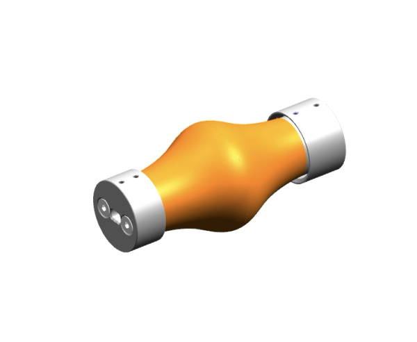 universal shaft coupling with long travel range